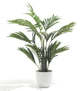Large Artificial Palm Tree Indoor Home House Tree Decor Palm Plant in White Pot