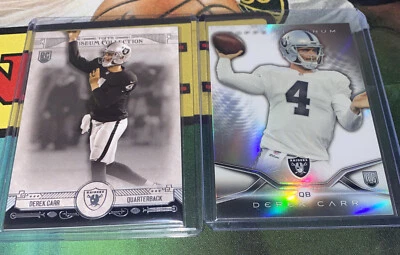 Topps Museum Collection And Finest Derek Carr RC Lot Raiders All Pro 2014 - Image 1 of 3