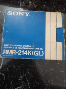 Sony RMR-214K (GL) Wireless Remote Control Kit for Sony Betamax Open Box  - Picture 1 of 7