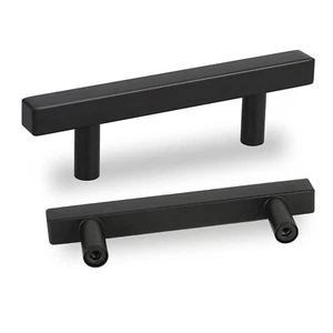 3 Cabinet Handles Black Kitchen Cabinet Pulls Black 10 Pack PHJ22BK 76mm Cabi... - Picture 1 of 7