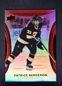 2022-23 UD Trilogy Red #66 Patrice Bergeron /299 - Boston Bruins