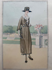 Original 1918 Francés Antiguo Estampado De La Mode Illustree 15.5" by 11.25 -N31
