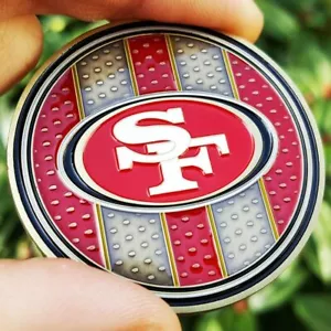 PREMIUM NFL San Francisco 49ers Poker Card Guard Chip Protector Golf Marker Coin - Picture 1 of 3