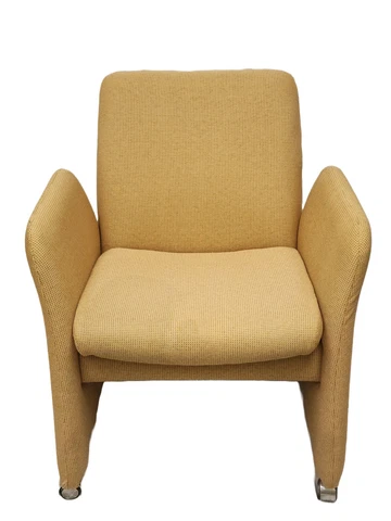 RARE Harvey Probber Fabric Designer Club Chair w/ Casters Mid Century Modern Cover