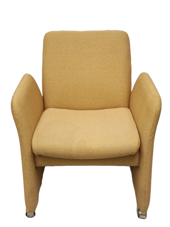 Silla Club de Diseñador de Tela Harvey Probber RARA con Ruedas Mediados de Siglo Moderna Foto 1 de 4