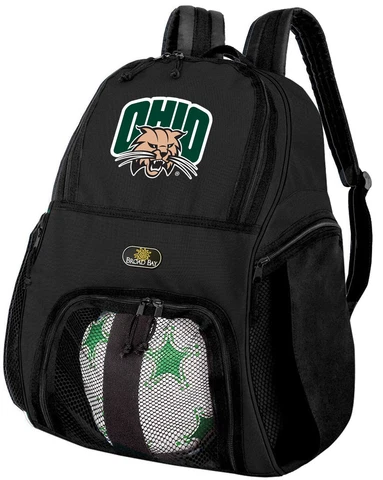 Ohio Bobcats Soccer Backpack - Ohio University Volleyball Bag -SIDE SHOE POCKETS Cover