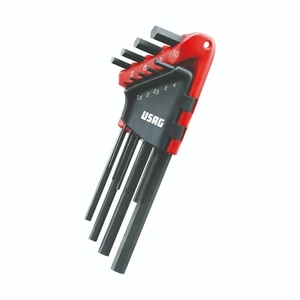 Kit brugole lunghe 9 pz chiavi maschio esagonali - USAG 280 L/S9 - Imagen 1 de 3