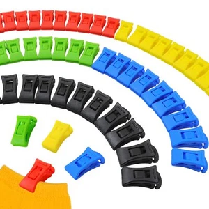 50x Sockenklammern mit Haken Mini Wäscheklammer für Waschmaschine und Trockner - Bild 1 von 8