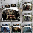 Predator Alien Monster Halloween 3D Poszewka na kołdrę Zestaw pościeli Poszewka na poduszkę Kołdra