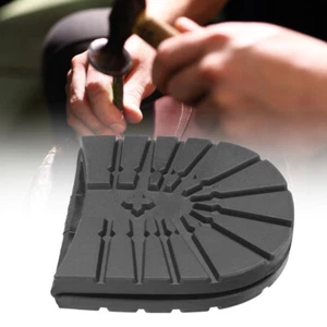 Black Heel Boots Anti-Slip Shoe Soles Shoe Repair Replacement Rubber Half - Picture 1 of 10