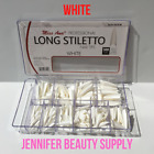 US 500 -1000 PCS FALSE NAIL TIPS GIRLS LONG STILETTO POINTY FRENCH COFFIN NAILS