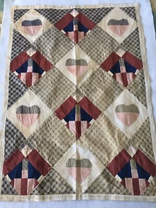 Vintage Collector Americana Quilted Wall Hanging VERY NICE! - Picture 1 of 9