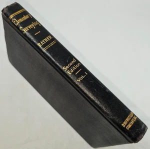 VTG 1948 Elementary Surveying William Horace Rayner Vol1 Second Edition 420 page - Imagen 1 de 7