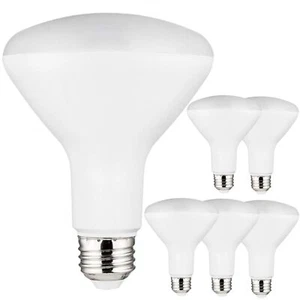 6Pack BR30 LED Bulbs, Dimmable Indoor Flood-Light, 10.5W(65W), 2700K, 800LM, E26 - Picture 1 of 1