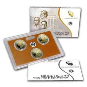2016 S Presidential Dollar Proof Set with Complete Box and OGP - Picture 1 of 3