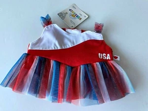 Build a Bear Full Size Clothing - New~ USA Ice Skating Costume - Picture 1 of 1