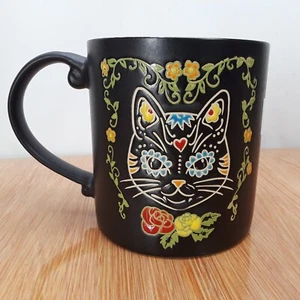 Eli + Ana Halloween Mug "Charlie Cat" #75002 Day of the Dead Embossed - Bild 1 von 14