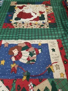 Christmas Wall hanging by Leslie Beck 22" W x 34" L Santas and Angels (50) - Photo 1/7