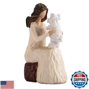 Elegondrar Woman with Dog Figurines, Westie Gifts for Dog Lovers, Ideal for B - Picture 1 of 5
