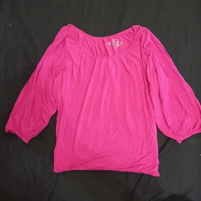 Blusa Bebe 2b Mujer Top Camisa Manga Larga Rosa Talla S Manga 3/4 Foto 1 de 4