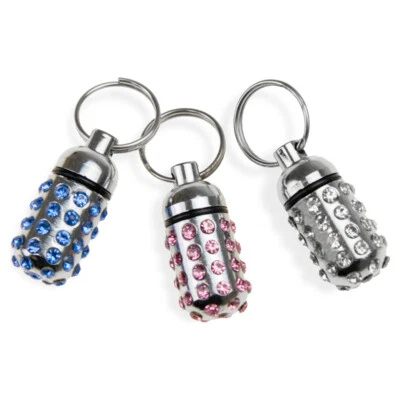 Karlie Adresstube mit Strasssteinen silber, diverse Größen, NEU - Bild 1 von 3