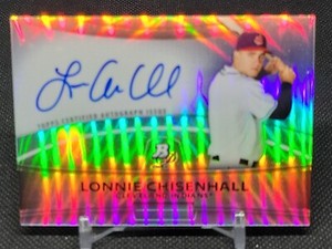2010 Bowman Platinum Prospect Autographs Refractors #LC Lonnie Chisenhall