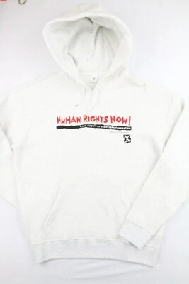 Sudadera blanca vintage de la gira de conciertos Reebok Human Rights Now 1988 80 M nueva de colección Foto 1 de 4