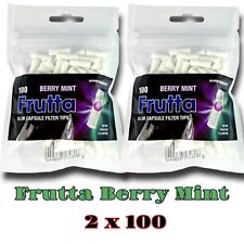 Frutta Berry Mint Smoking Menthol Click Capsule Slim Filter Tips Cool Fresh2x100