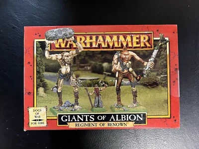 Warhammer Dogs Of War Giants Of Albion (1999) Sealed NIB OOP Metal Pewter Rare - Image 1 of 4