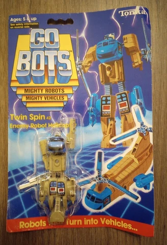 New Sealed Vintage 1984 Tonka Gobots Twin Spin Enemy Robot Cover