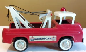 Rare Vintage NYLINT FORD ECONOLINE AMERICAN OIL Wrecker Tow Truck Nice! - Imagen 1 de 13