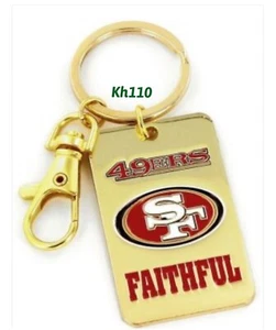 San Francisco 49ers NFL Faithful Key Ring - Picture 1 of 1