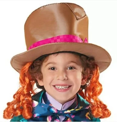 Disney MAD HATTER HAT Child Youth OS Alice In Wonderland Halloween Costume NWT - Image 1 of 4