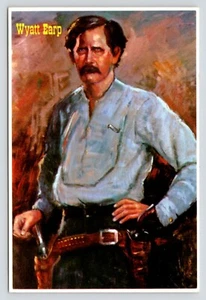 Portrait Painting Wyatt Earp Longhorn Restaurant Tombstone AZ VTG UNP Postcard - Picture 1 of 2