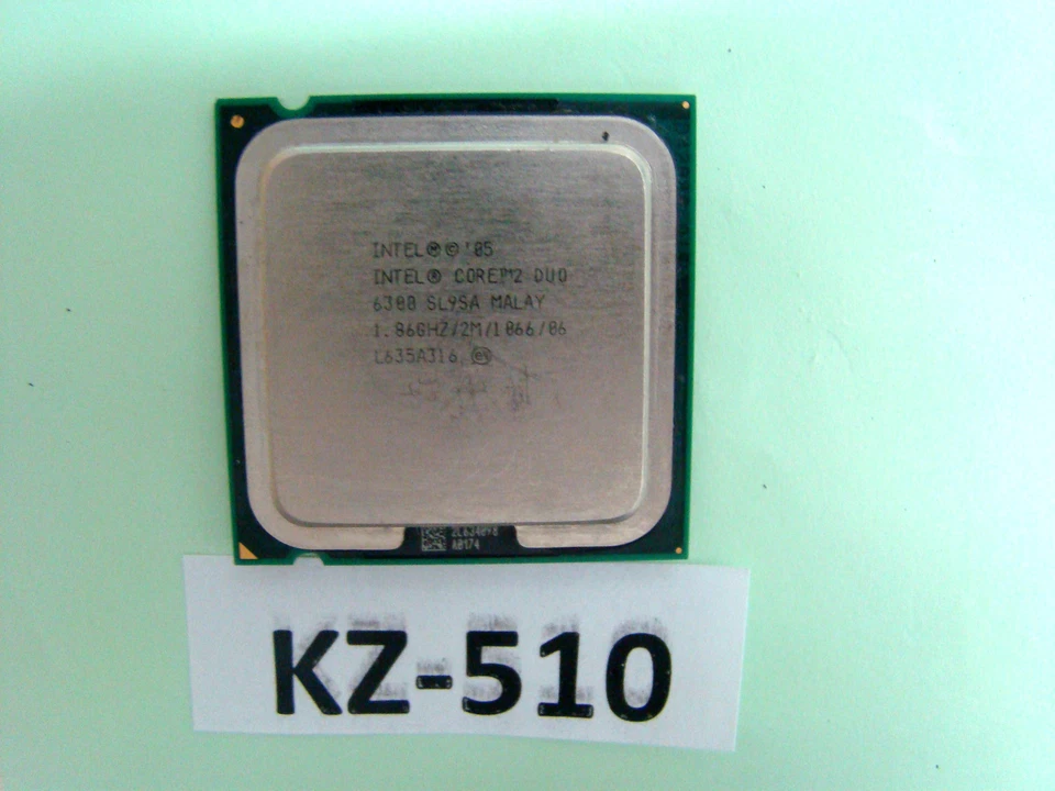 Intel Core 2 Duo 6300 SL9SA Malay 1,86GHZ/2M/1066/06 #KZ-510 - Image 1 of 1