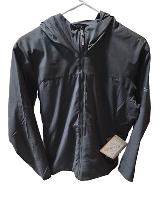 全新带标签 - Arcteryx Proton 混合连帽夹克 - 女式大号 - 黑色 — 第 1/4 张图片