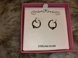 Orecchini a cerchio cuore per bambini Macy's D820 80€ NUOVI! - Foto 1 di 2