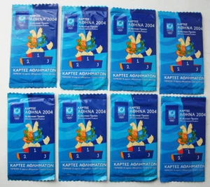 8x RARO ATENAS 2004 JUEGOS OLÍMPICOS JUEGO DE CARTAS GRIEGO PAQUETES SELLADOS ¡NUEVO! - Imagen 1 de 6