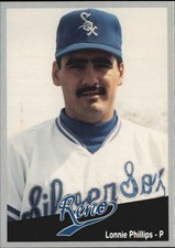 1991 Reno Silver Sox Cal League Cards #3 Lonnie Phillips