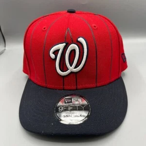 Washington Nationals Mütze Herren rot schwarz 9Fifty New Era Snap Back Cap - Bild 1 von 8