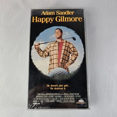 Happy Gilmore New Sealed VHS Movie Adam Sandler Golf Original Release Watermark  - Immagine 1 di 4