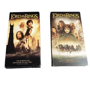 Vintage Lord of the Rings VHS Lot: The Two Towers & Fellowship of the Rings - Picture 1 of 4