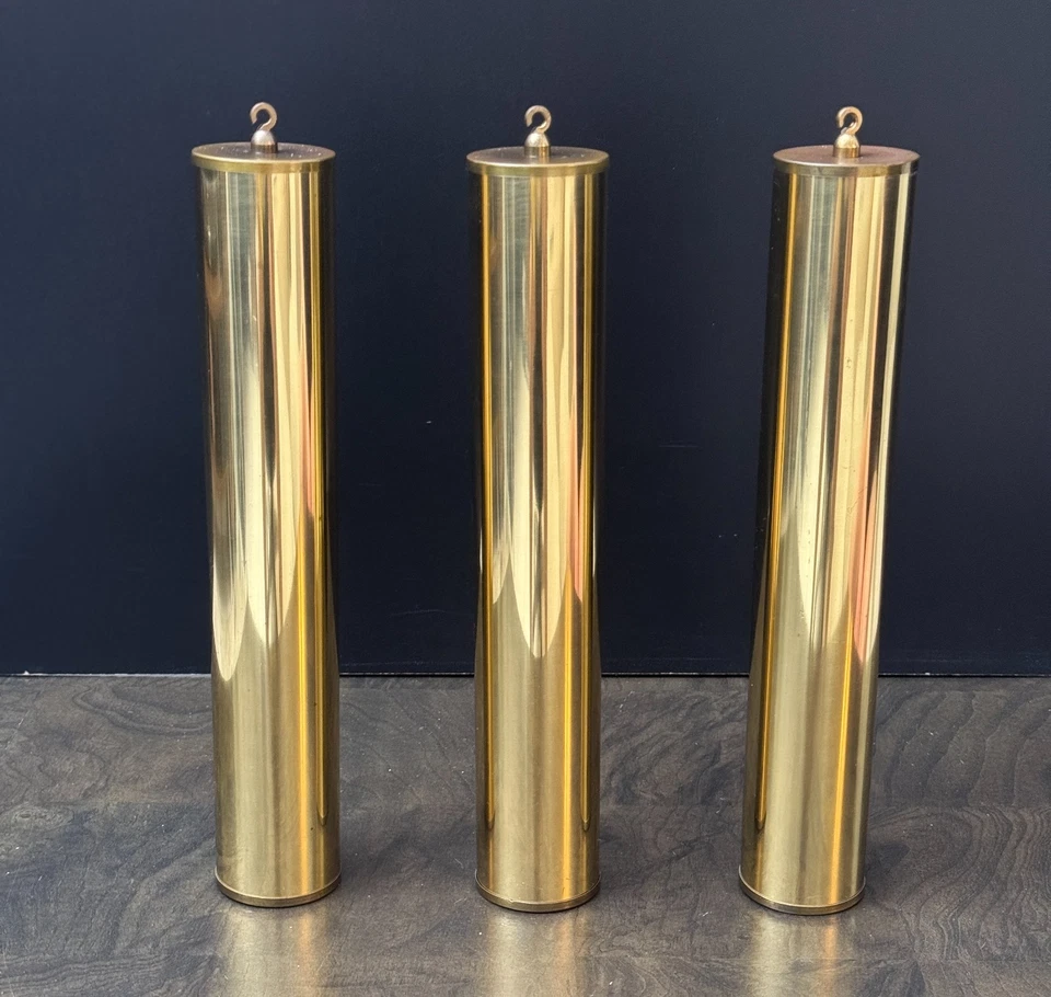 Emperor authentic Grandfather Clock Weights, 1970's set of 3 (4.6, 4.5, 6.10 lb) - Image 1 of 4