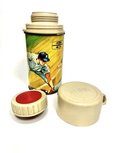 1969 King-Seely Thermos Baseball Vintage Missing inside screw top - Picture 1 of 10