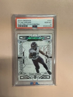 2023 Obsidian Electric Etch White Contra TYJAE SPEARS ROOKIE SSP Titans - PSA 10 - Image 1 of 2