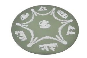 Wedgwood grün Jasperware Kuchenteller 9" breit - Bild 1 von 4