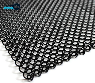 Fireplace Screen Mesh Curtain 20" High (Made in USA) Two 24" Wide Panels - Image 1 of 4