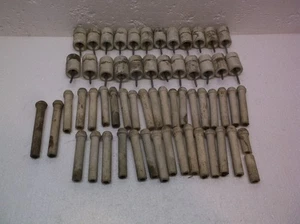 Vintage Knob & Tube Electrical Porcelain Ceramic 69 Pieces Wiring Insulators - Picture 1 of 11