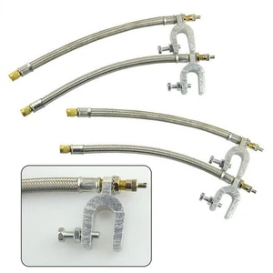 Convenient 10 Stainless Steel Dual Valve Extensions RV Trailer Set of 2 - Picture 1 of 17