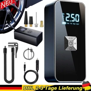 Pompa Aria Elettrica LCD 150PSI Batteria Auto e Bici Pneumatici Compressore Aria Compressa - Foto 1 di 9